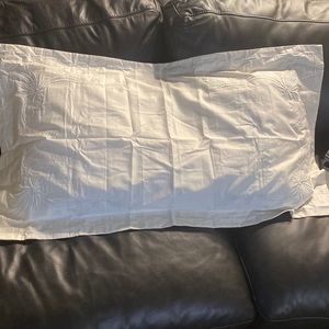 RALPH LAUREN ISLESBORO ONE KING SHAM HILLSBORO KING SHAM, 100% COTTON IVORY NWT